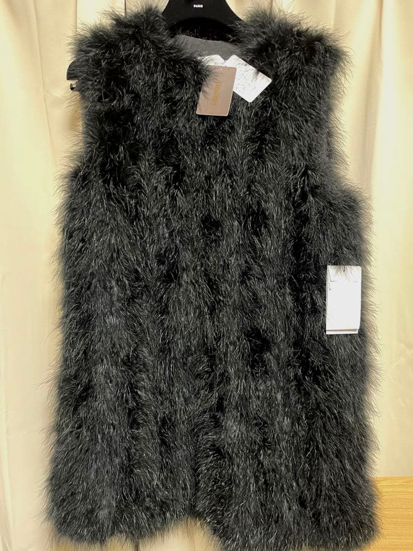 アパルトモン　YVES SALOMON イブサロモン　ジレ　ブラックファー