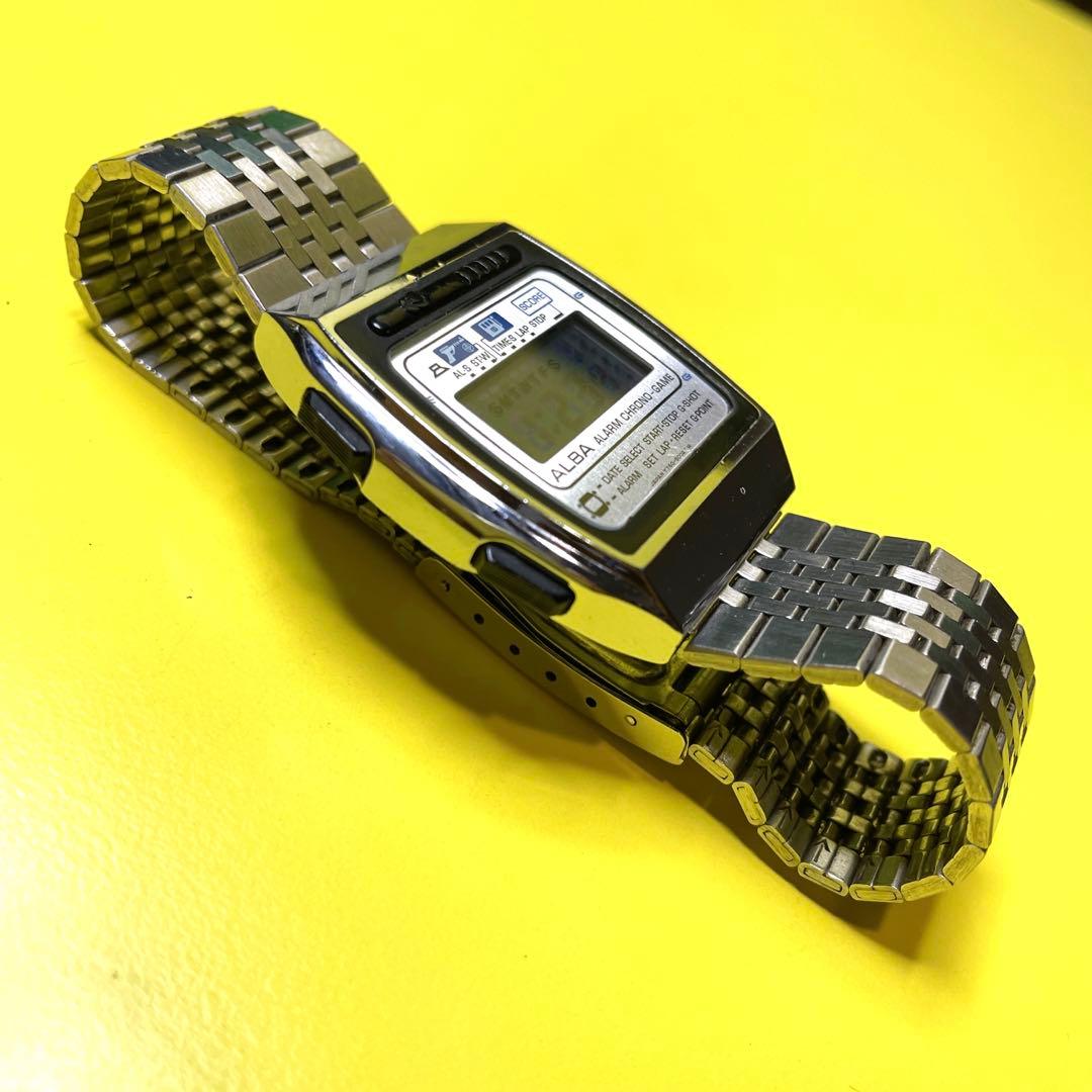 【ゲーム付時計】SEIKO ALBA ALARM CHRONO-GAME 腕時計