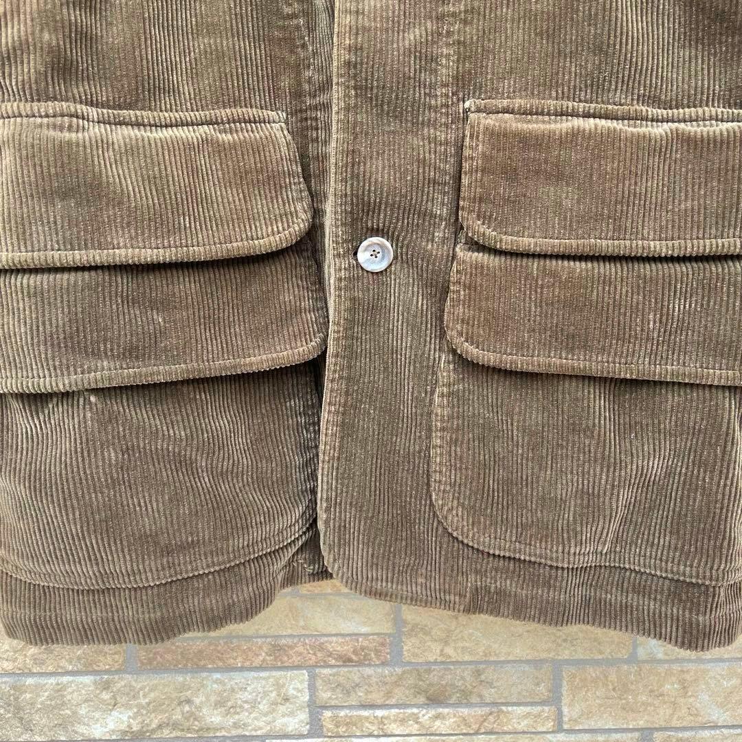 ポロバイラルフローレン チェック 太畝 コーデュロイ ハンティング ジャケット