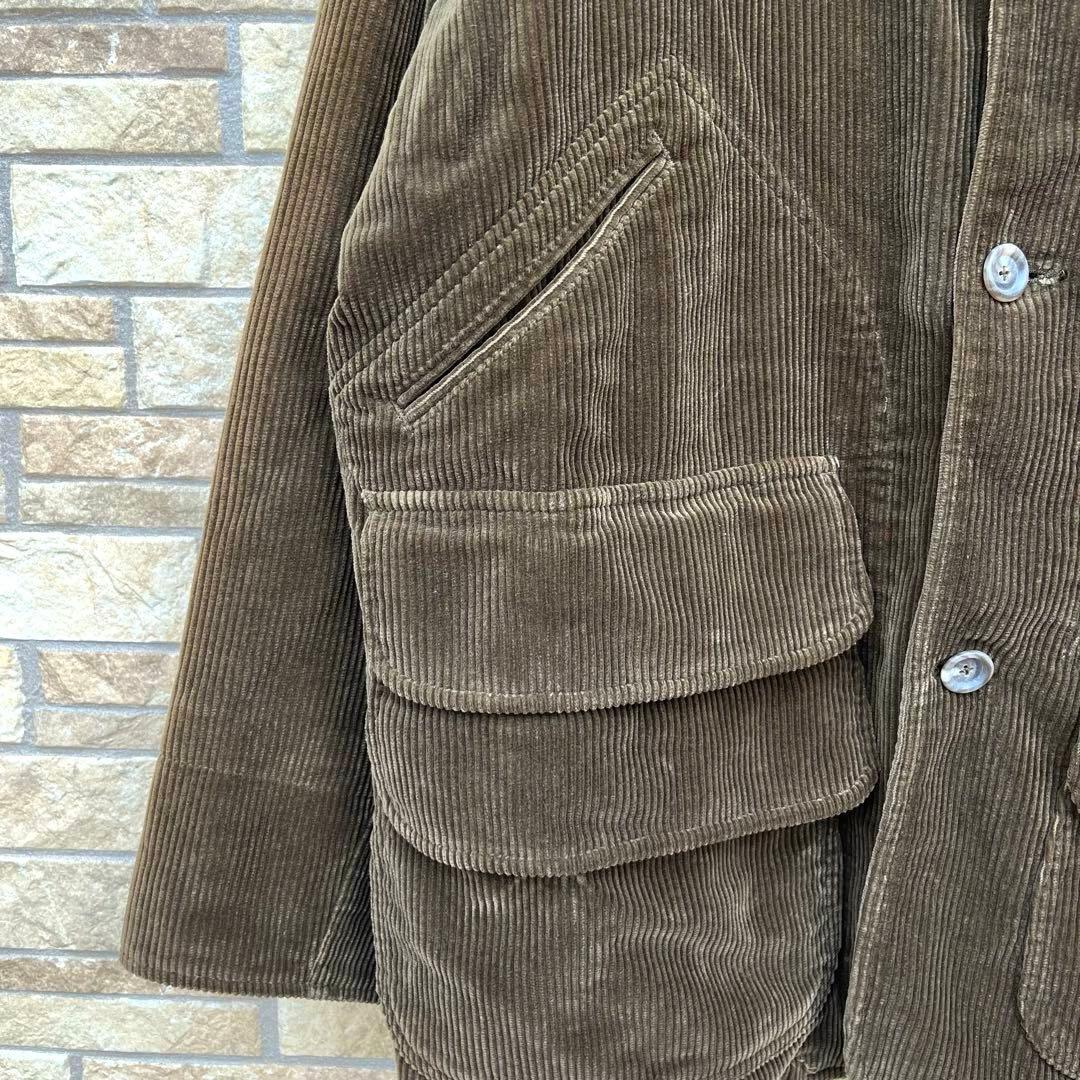 ポロバイラルフローレン チェック 太畝 コーデュロイ ハンティング ジャケット