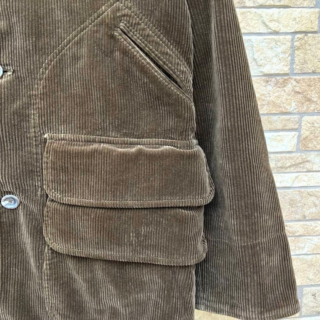 ポロバイラルフローレン チェック 太畝 コーデュロイ ハンティング ジャケット