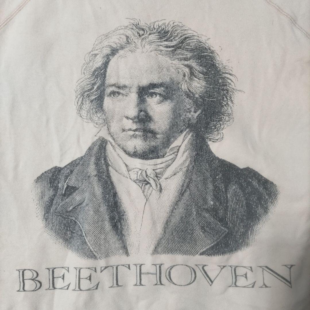 【当時物】A BATHING APE ベートーヴェン プリント スウェット L