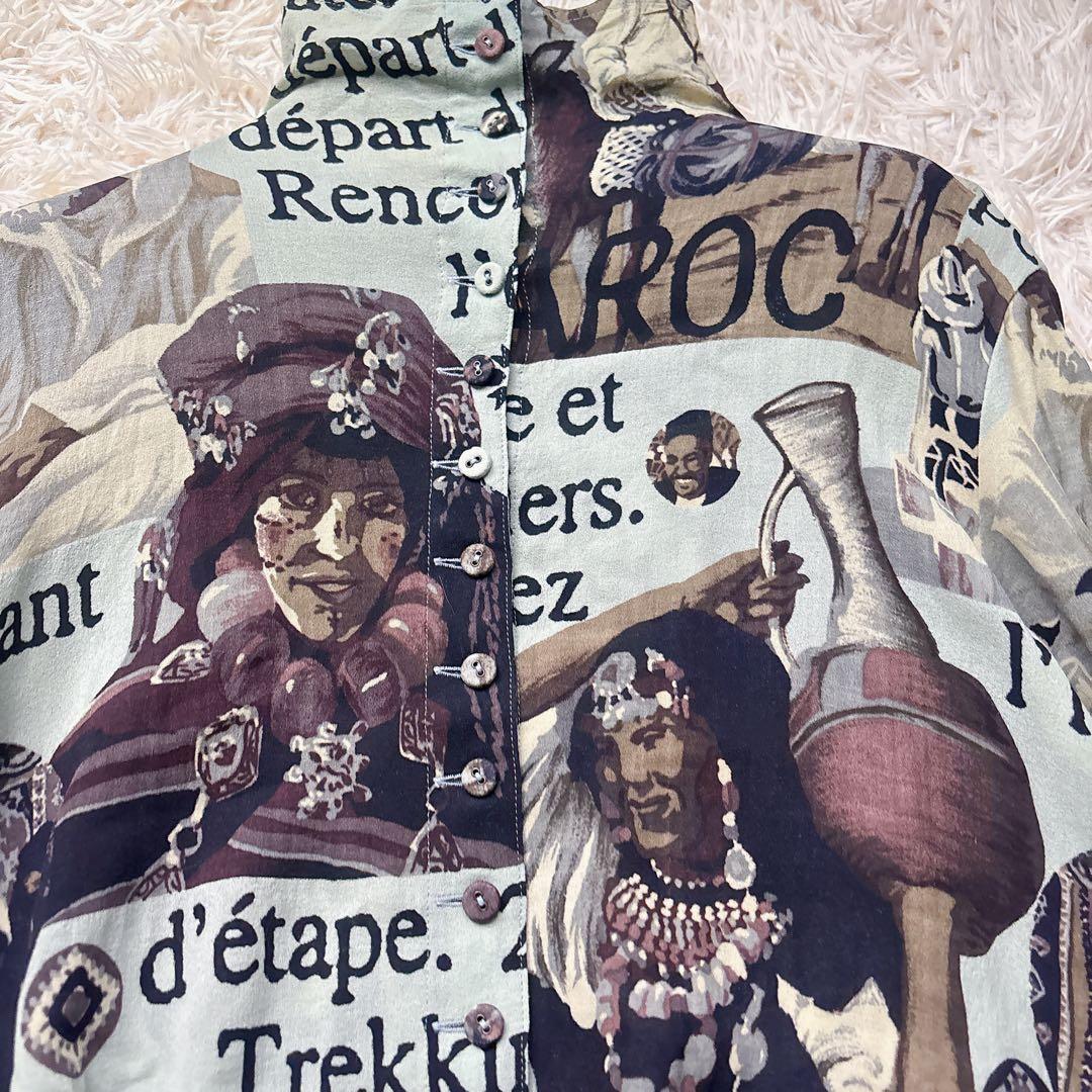 希少✨トクコ・プルミエヴォル ブラウス 日本製 民族 総柄 チュニック