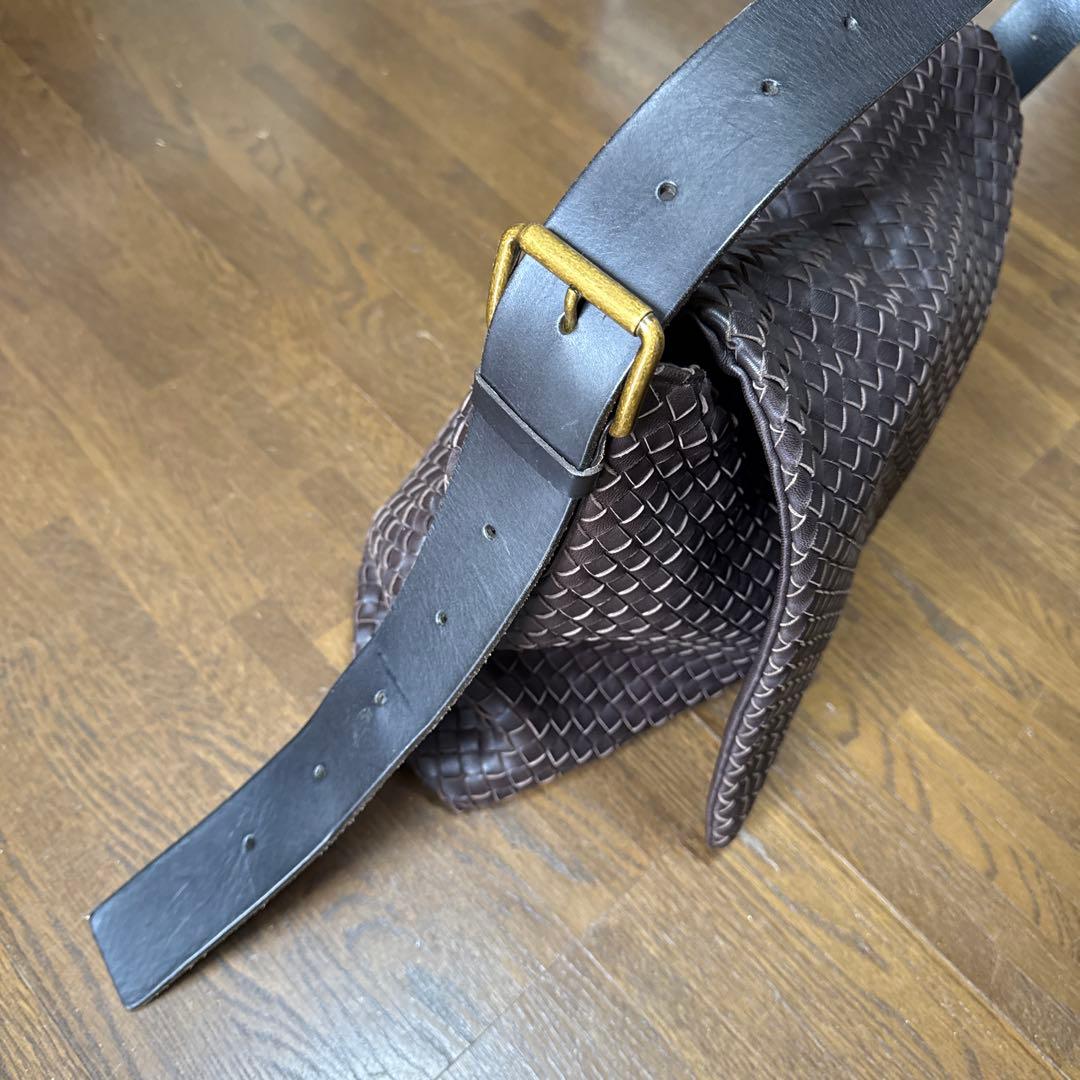 BOTTEGA VENETA イントレショルダーバッグ/ブラウン/イタリア製