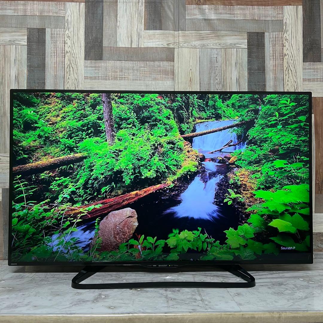 即日受渡❣️全国送料込シャープ50型テレビYouTube.Netflix視聴可能