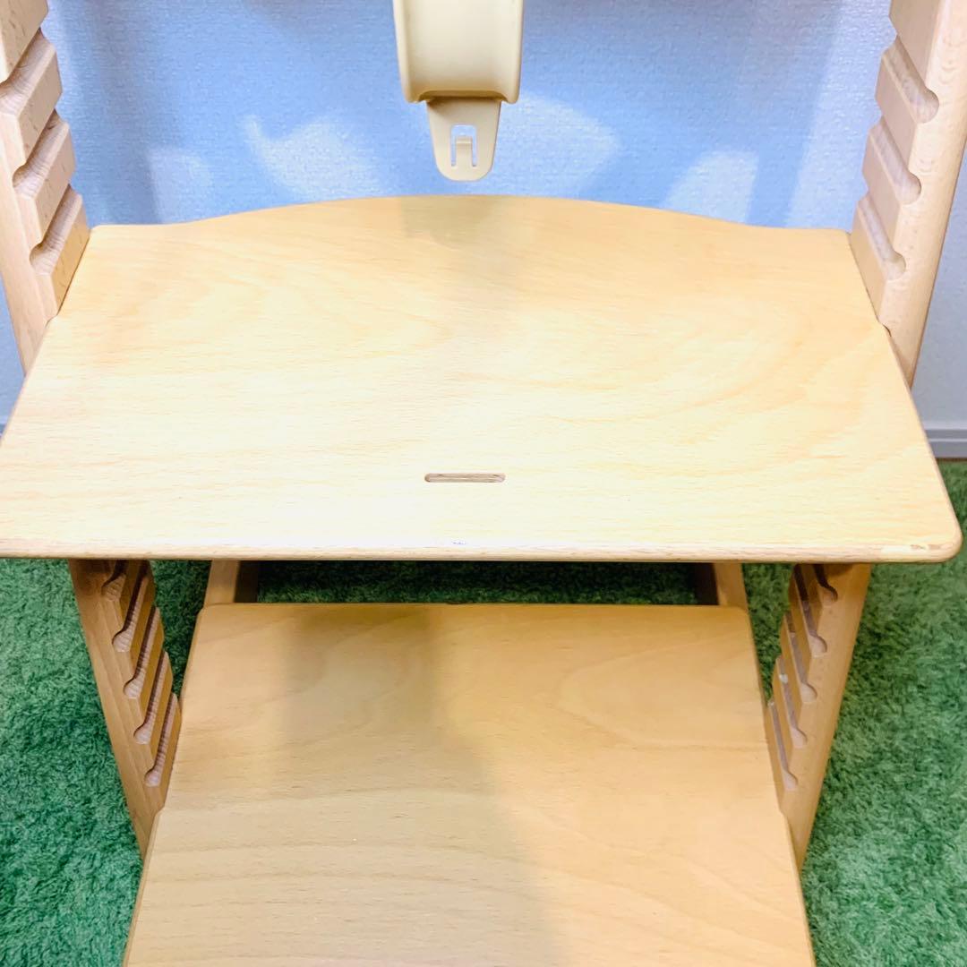 STOKKE トリップトラップ ベビーチェア ナチュラル S/N6 ガード付き