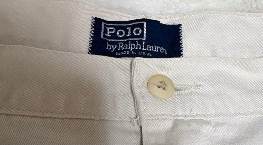 USA製 ラルフローレン ポロチノ 最初期モデル ベージュ ツータック