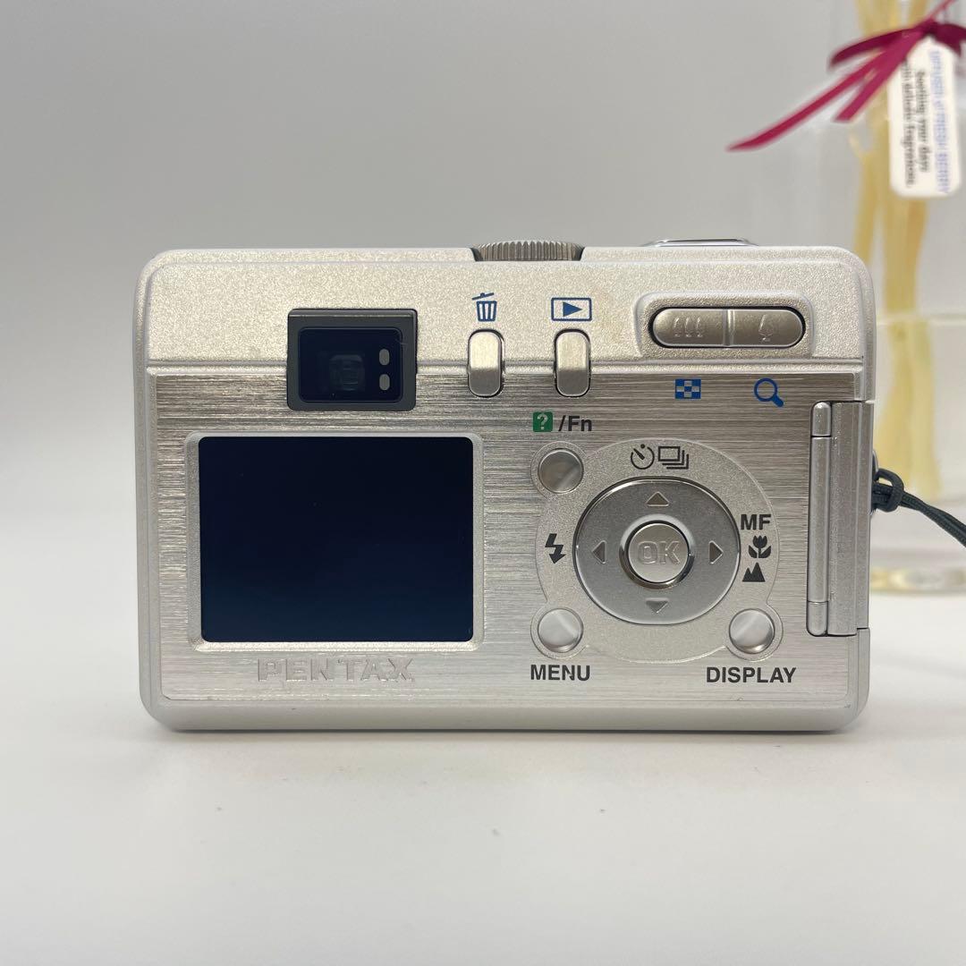 スマホ転送OK✨PENTAX Optio S40✨動作確認済 単三電池 可愛い♪