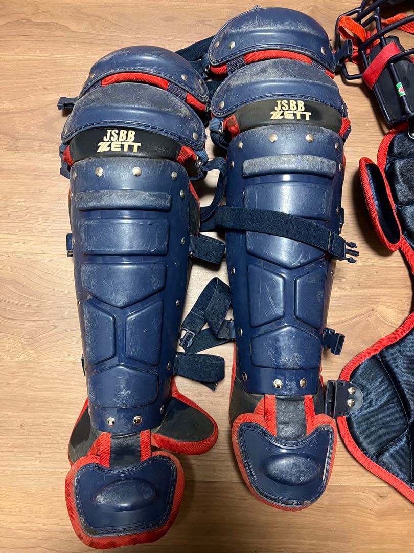 ZETT キャッチャー用プロテクターセット JSBB 大人用 ネイビー