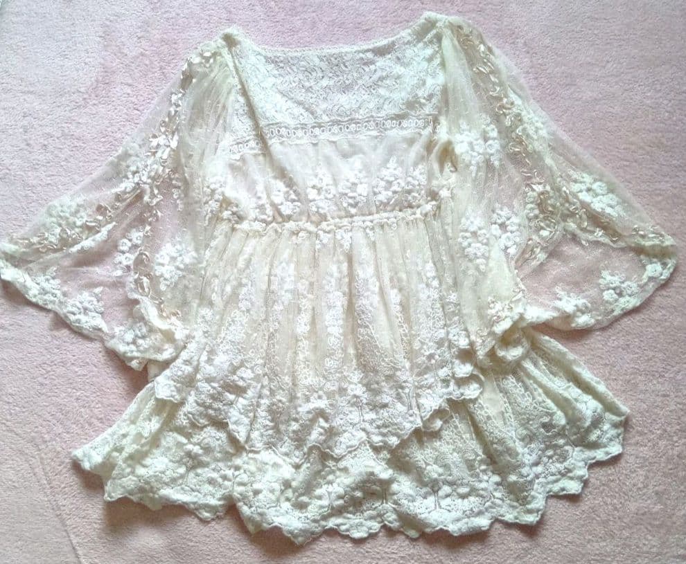 極希少　 スナイデル レース チュニック Y2K　森ガール フェアリーコア 平成