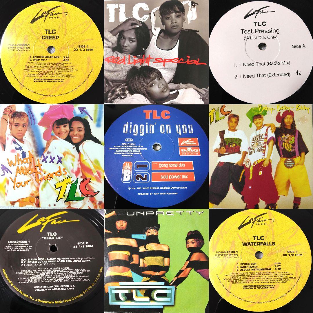 TLC レコード 9枚セット まとめ売り R&B 90s LP VINYL
