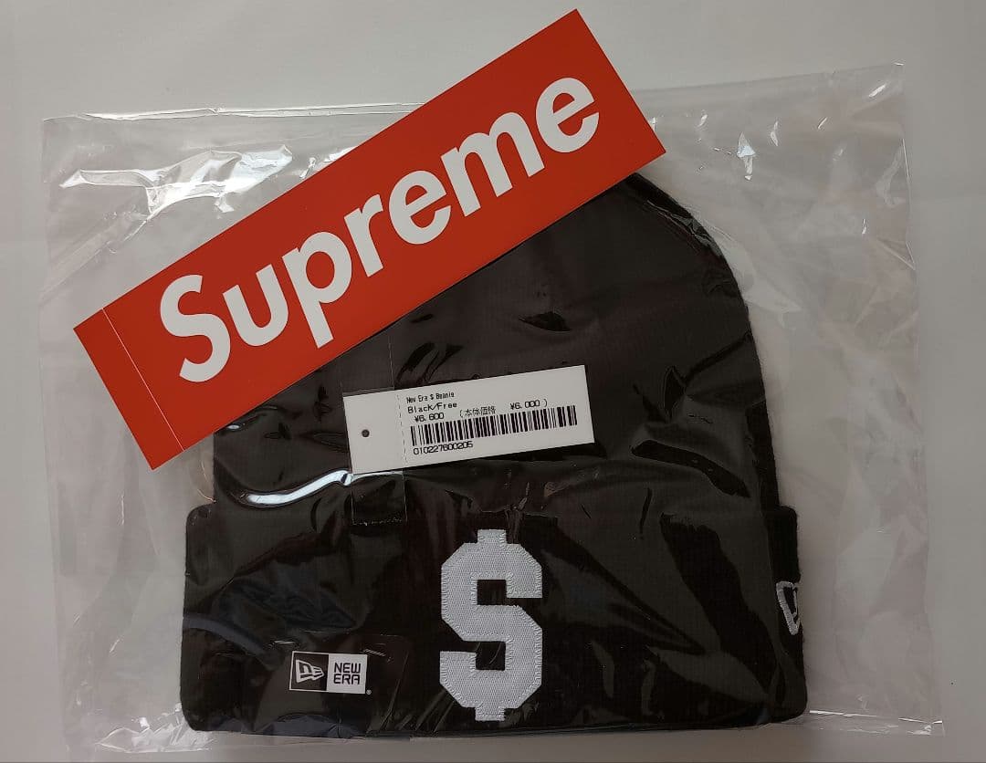 Supreme New Era $ Beanie（黒）