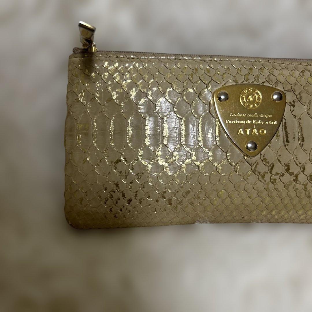 【極美品】ATAO リモパイソン　l字ファスナー　ゴールド　希少色