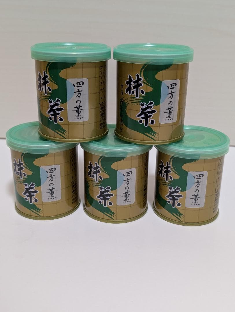 ★新品未開封★　抹茶　山政小山園【四方の薫】　30g缶入* 5缶セット