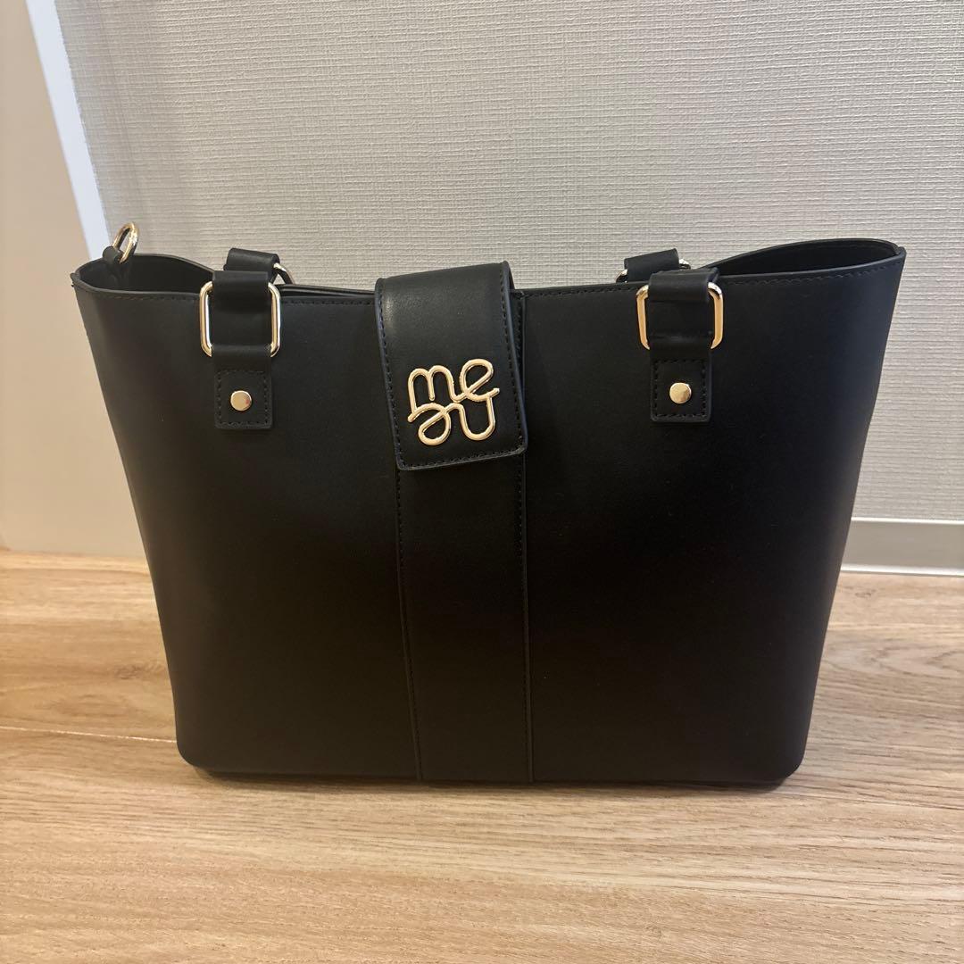 mellowneon 2wayA4ロゴベルトバッグ ブラック