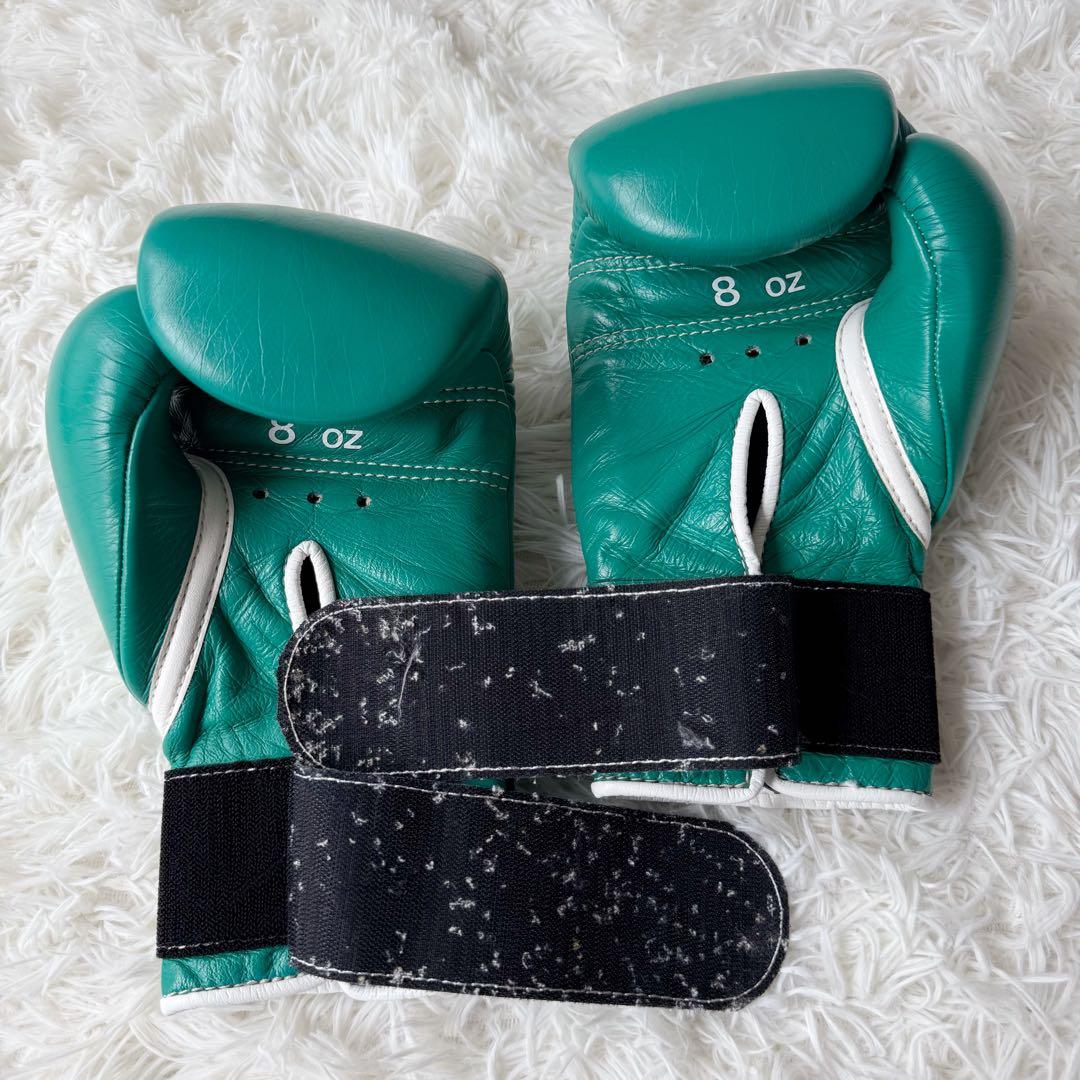 winning ウイニング ボクシンググローブ マジックテープ 緑 8オンス