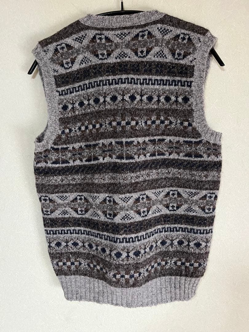 Jamieson’s ウールベスト　グレー　スコットランド製