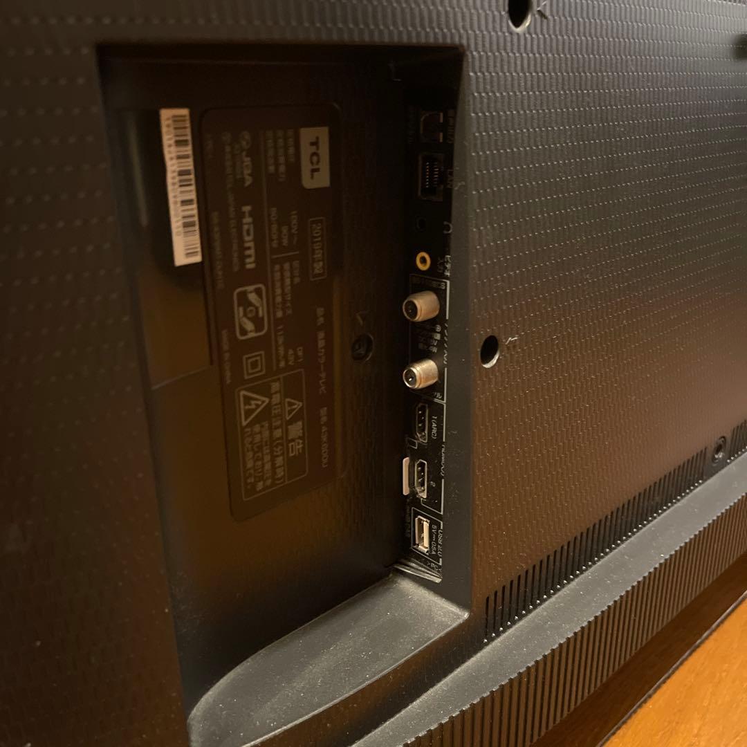 TCL 4K液晶テレビ 本体 リモコン付き