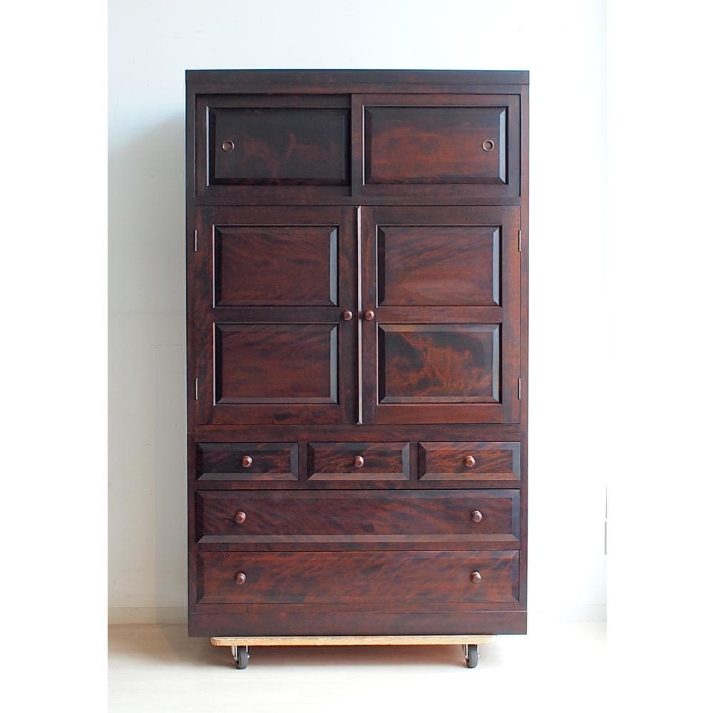 松本民芸家具 和箪笥 ミズメザクラ材 無垢材 和モダン 古民家 整理箪笥