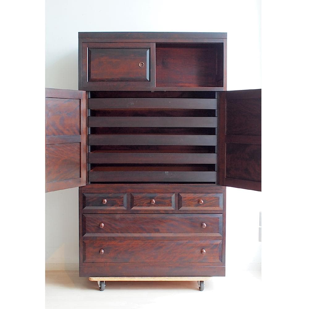 松本民芸家具 和箪笥 ミズメザクラ材 無垢材 和モダン 古民家 整理箪笥