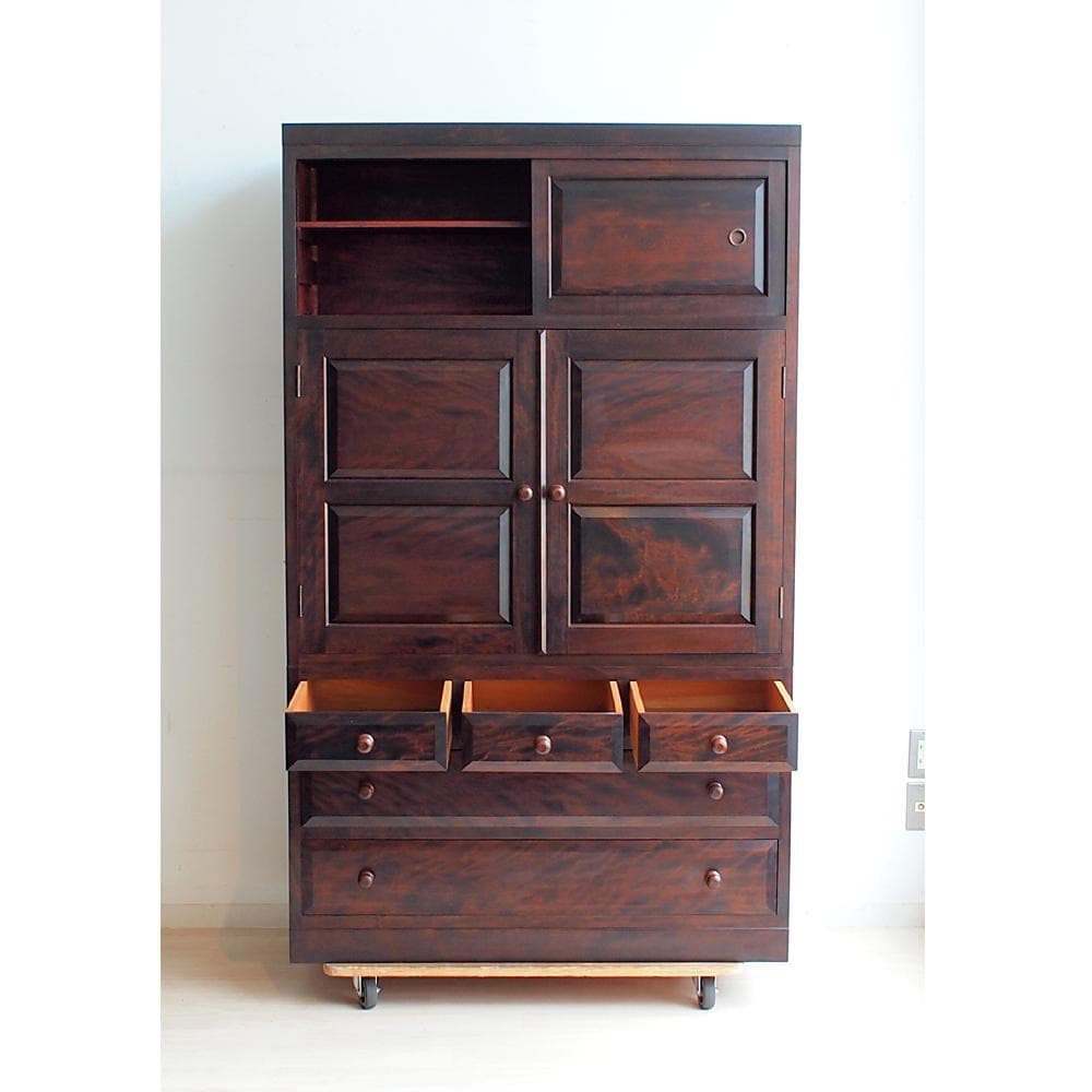 松本民芸家具 和箪笥 ミズメザクラ材 無垢材 和モダン 古民家 整理箪笥