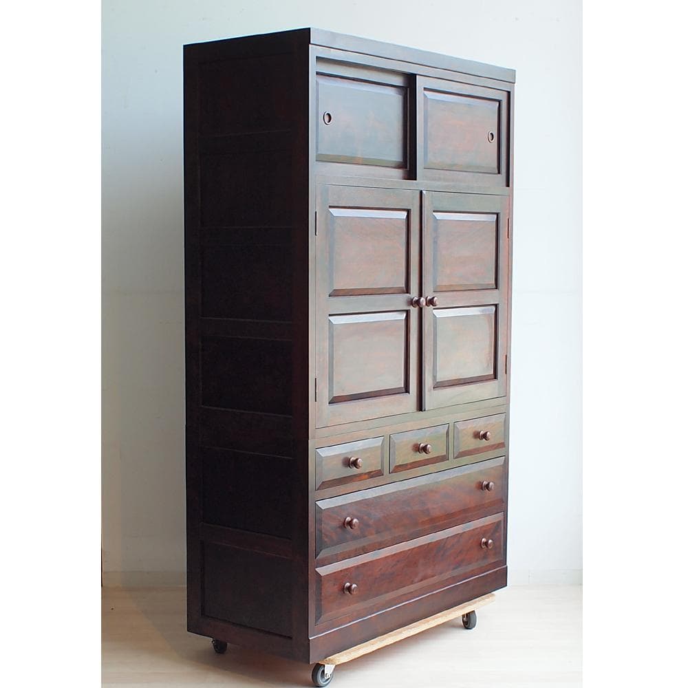 松本民芸家具 和箪笥 ミズメザクラ材 無垢材 和モダン 古民家 整理箪笥