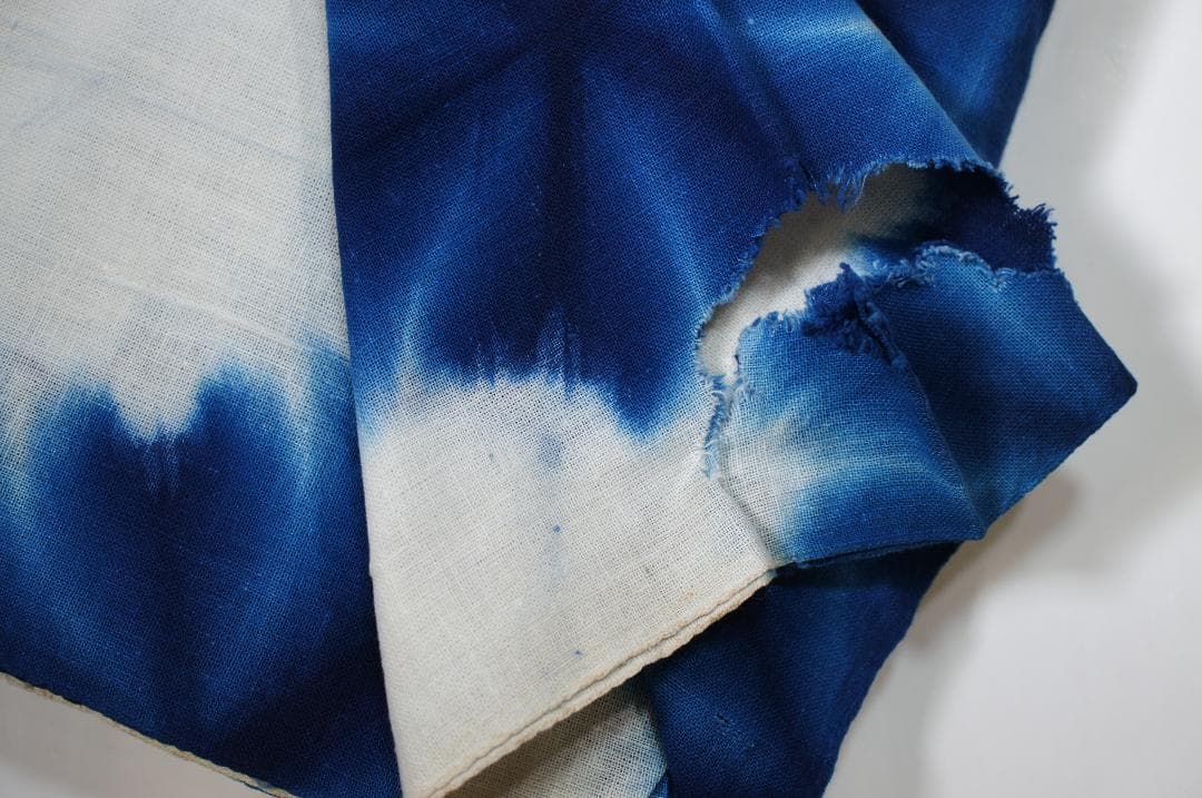 有松絞り◆雪花絞り◆おしめ◆木綿◆反物◆板締め絞り◆アンティーク◆ヤブレ有り