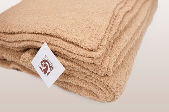 M【新品送料込み】 カシウェア ブランケット　ツインサイズ　キャメル