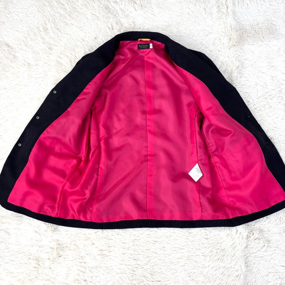 ポールスミス　スーツ　セットアップ ネイビー　ピンク　ストライプ　男の子　120