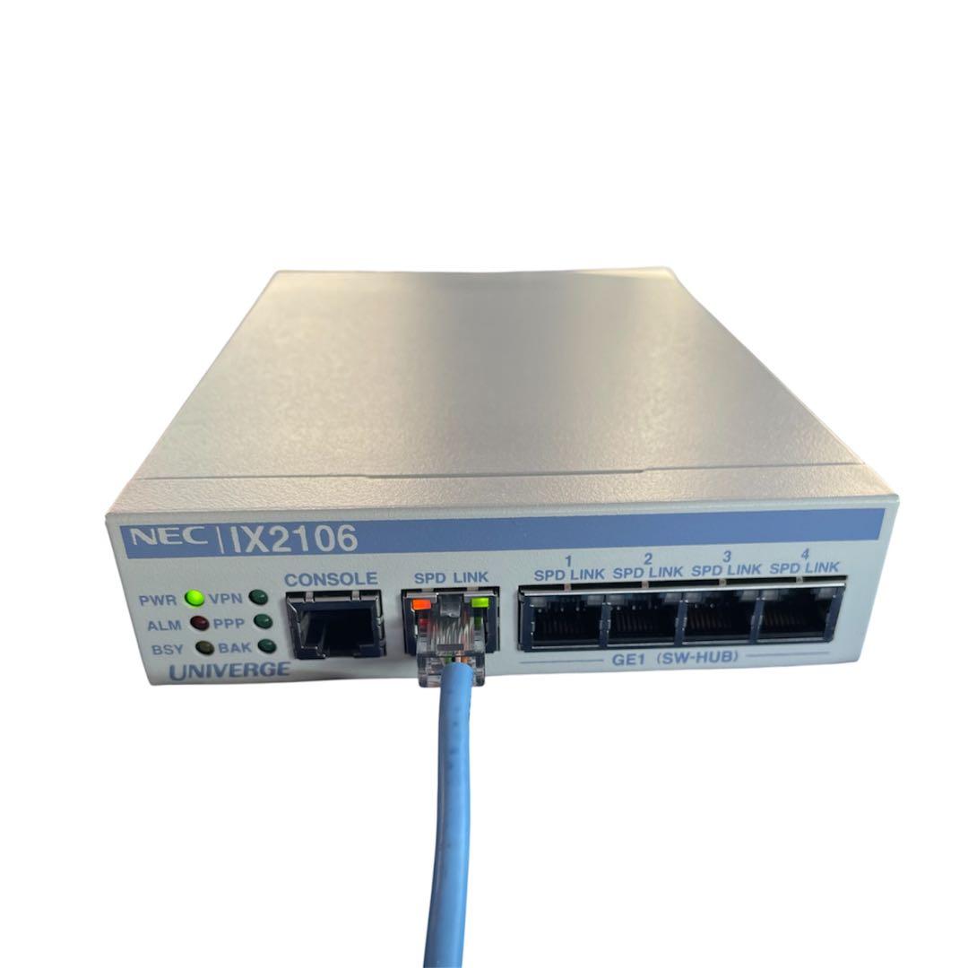 【動作良好】NEC IX2106 高性能VPNルーター 通電確認済み 初期化済