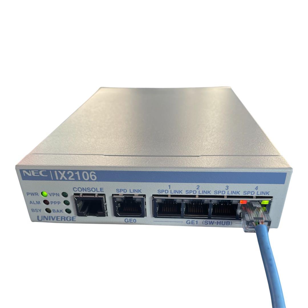 【動作良好】NEC IX2106 高性能VPNルーター 通電確認済み 初期化済