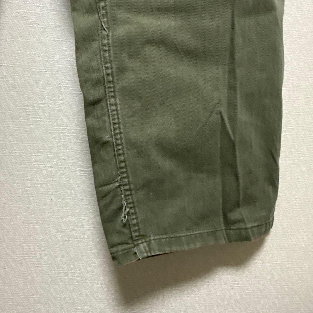 白*猫様 40s50s M-47 H.B.T ビンテージ　ベイカーパンツ　サイド