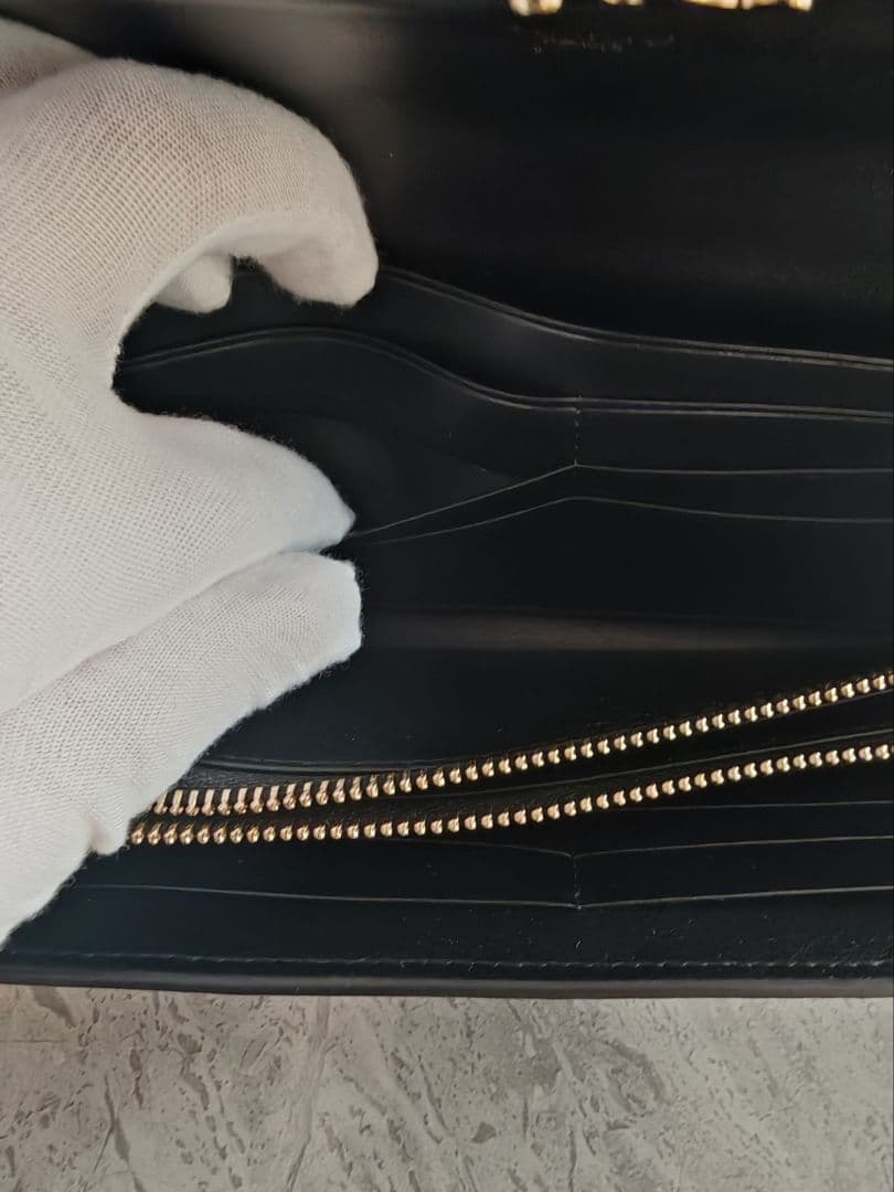 CELINE トリオンフ フラップ ロングウォレット長財布　美品