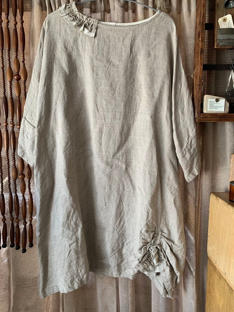 E.作家さん ハンドメイド リネン 2点セット