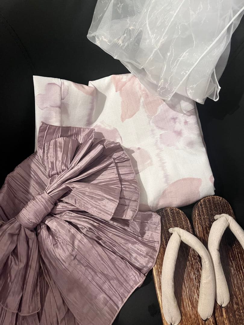 【即日発送】GRL薄ピンク浴衣4点セット