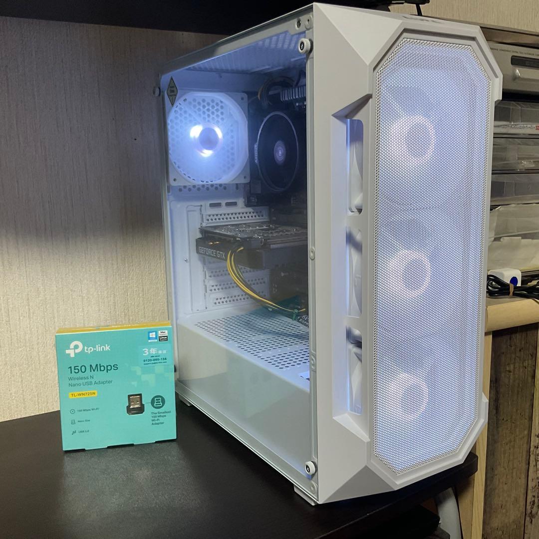 白ゲーミングpc/Ryzen5 2600/gtx1660super