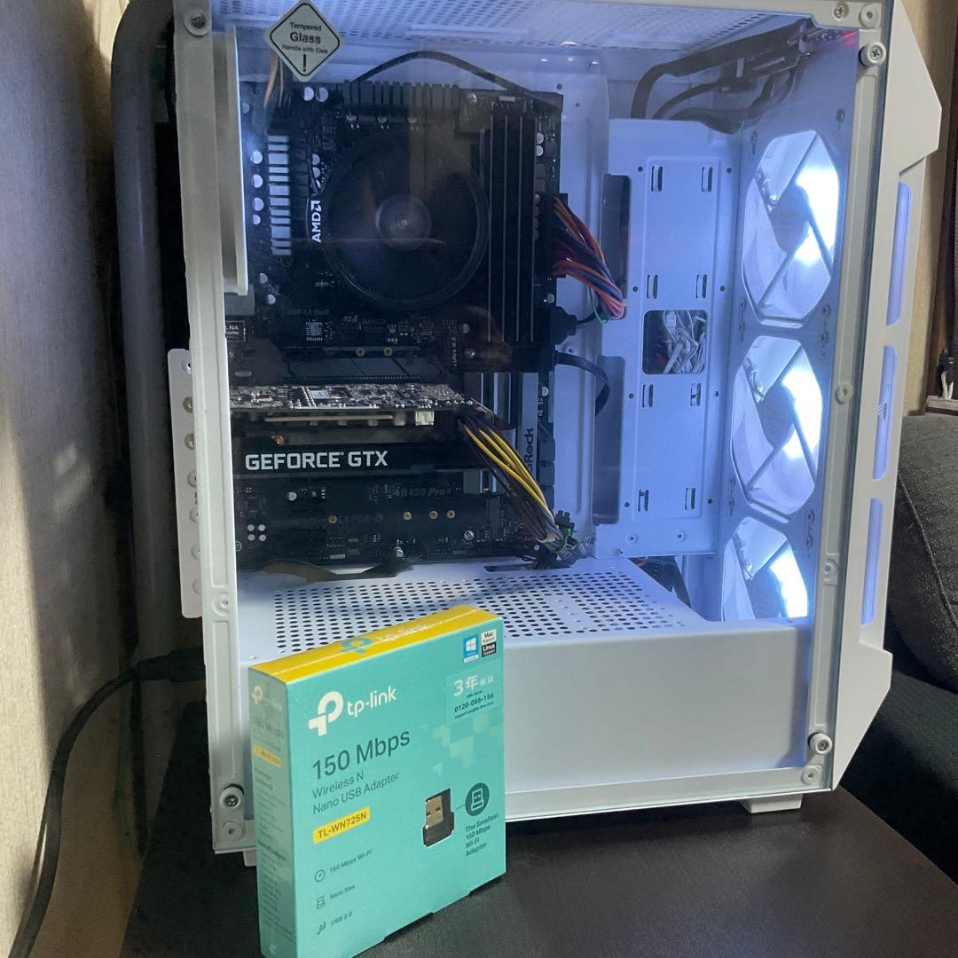 白ゲーミングpc/Ryzen5 2600/gtx1660super