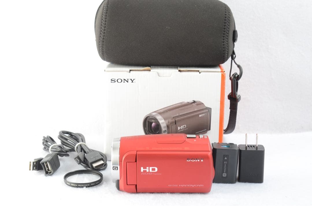 ■ 極上美品 ■ ソニー Sony HDR-CX680 レッド 【元箱付】