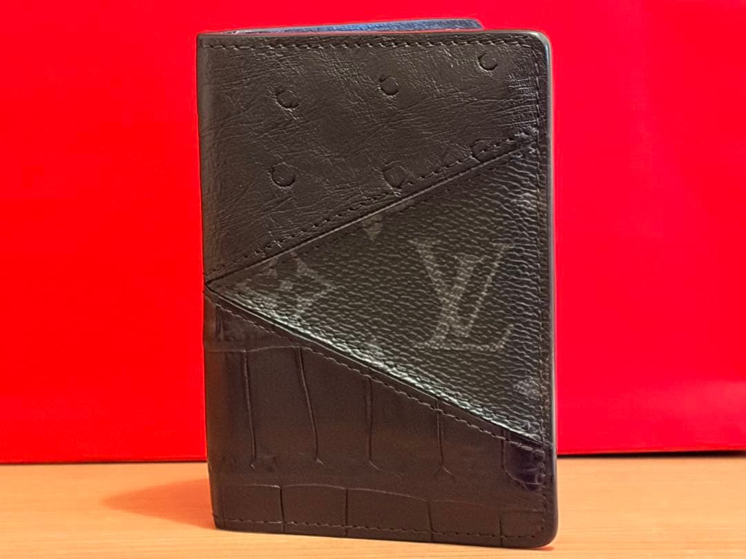 タ*ウ様 Louis vuittonクロコ&オーストリッチ名刺入れ