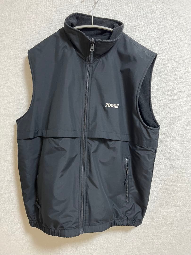 d*y様 700fill リバーシブルフリースベストブラックMサイズ