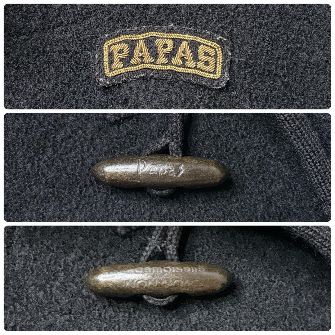 名作✨Papas パパス ウール ハーフコート トグルボタン ジャケット 日本製