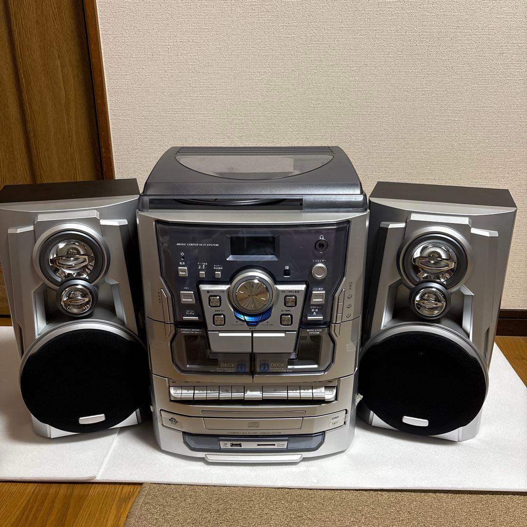 音楽センター ミニコンポ CDカセットデッキ
