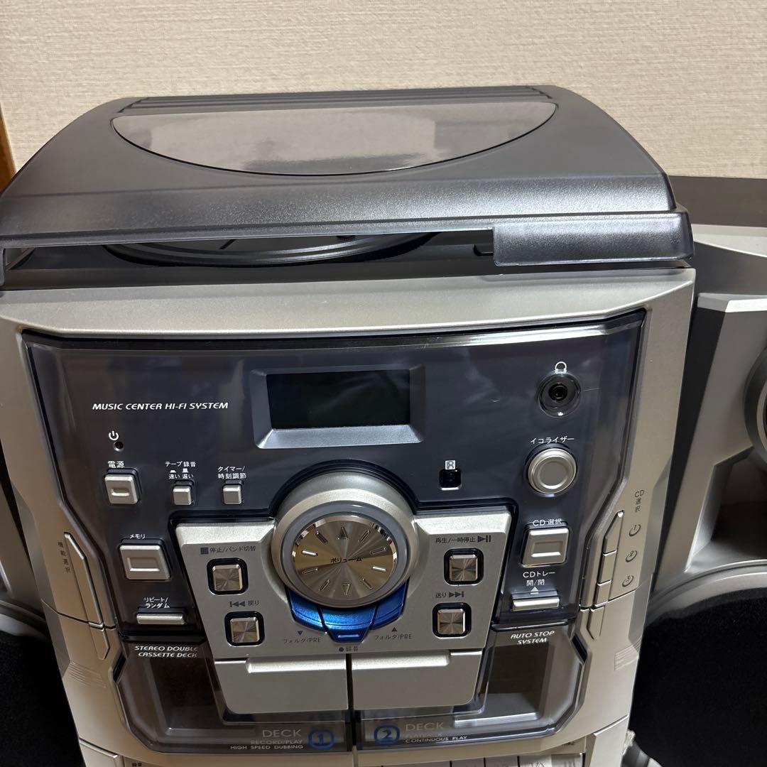 音楽センター ミニコンポ CDカセットデッキ