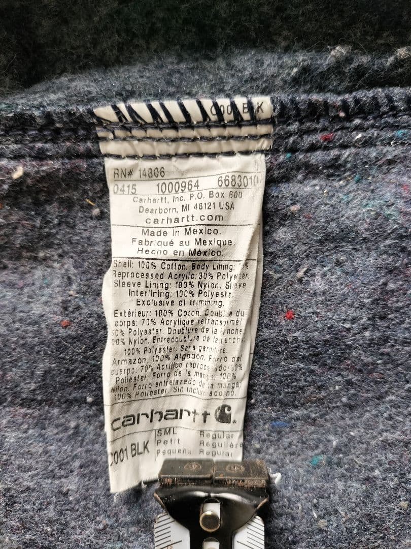 Carhartt ブラック カバーオール S