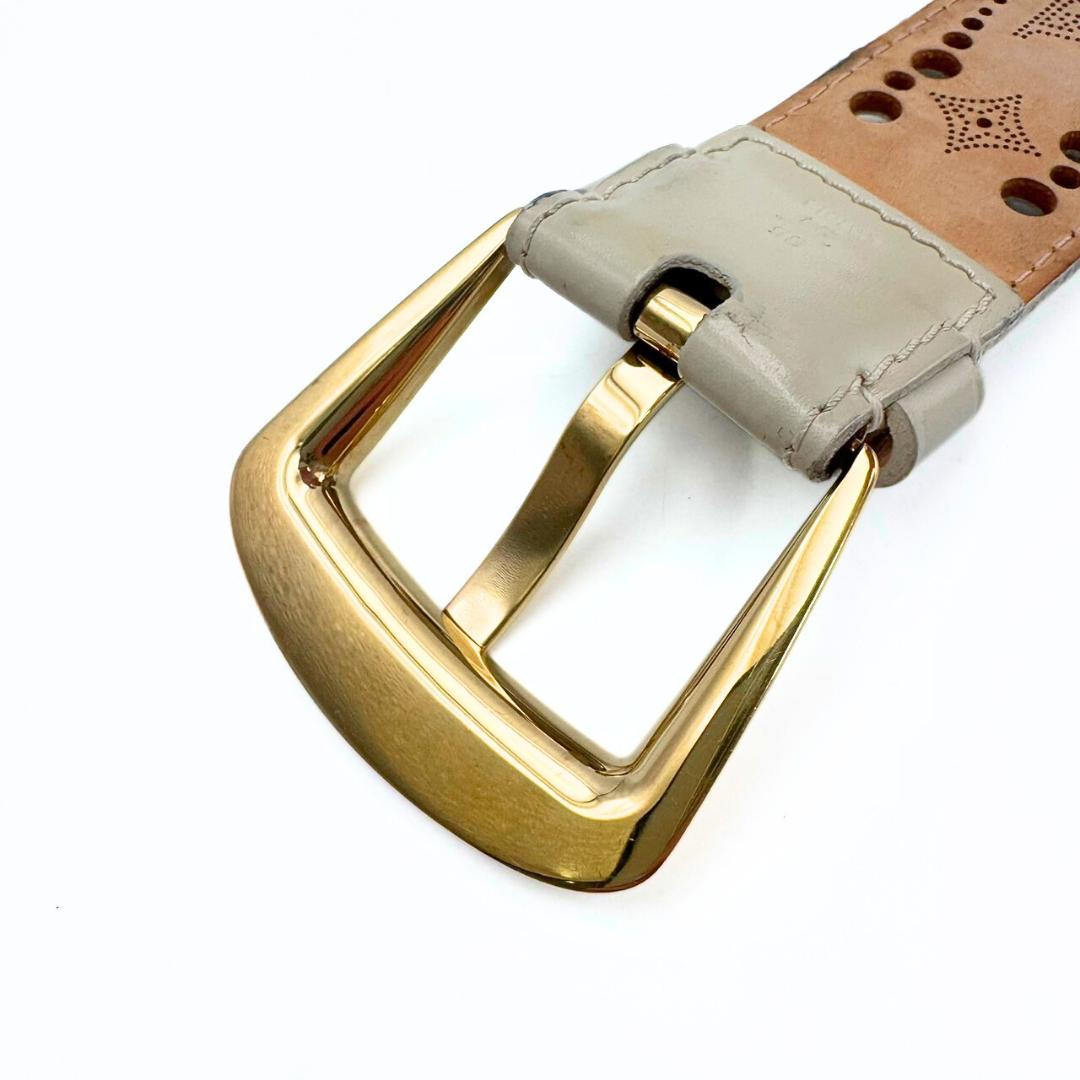 ぬ ルイヴィトン サンチュール フェニックス ベルト パンチング85/34