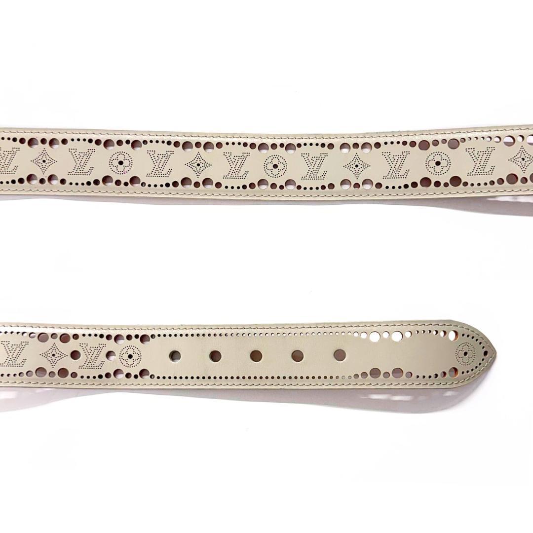 ぬ ルイヴィトン サンチュール フェニックス ベルト パンチング85/34