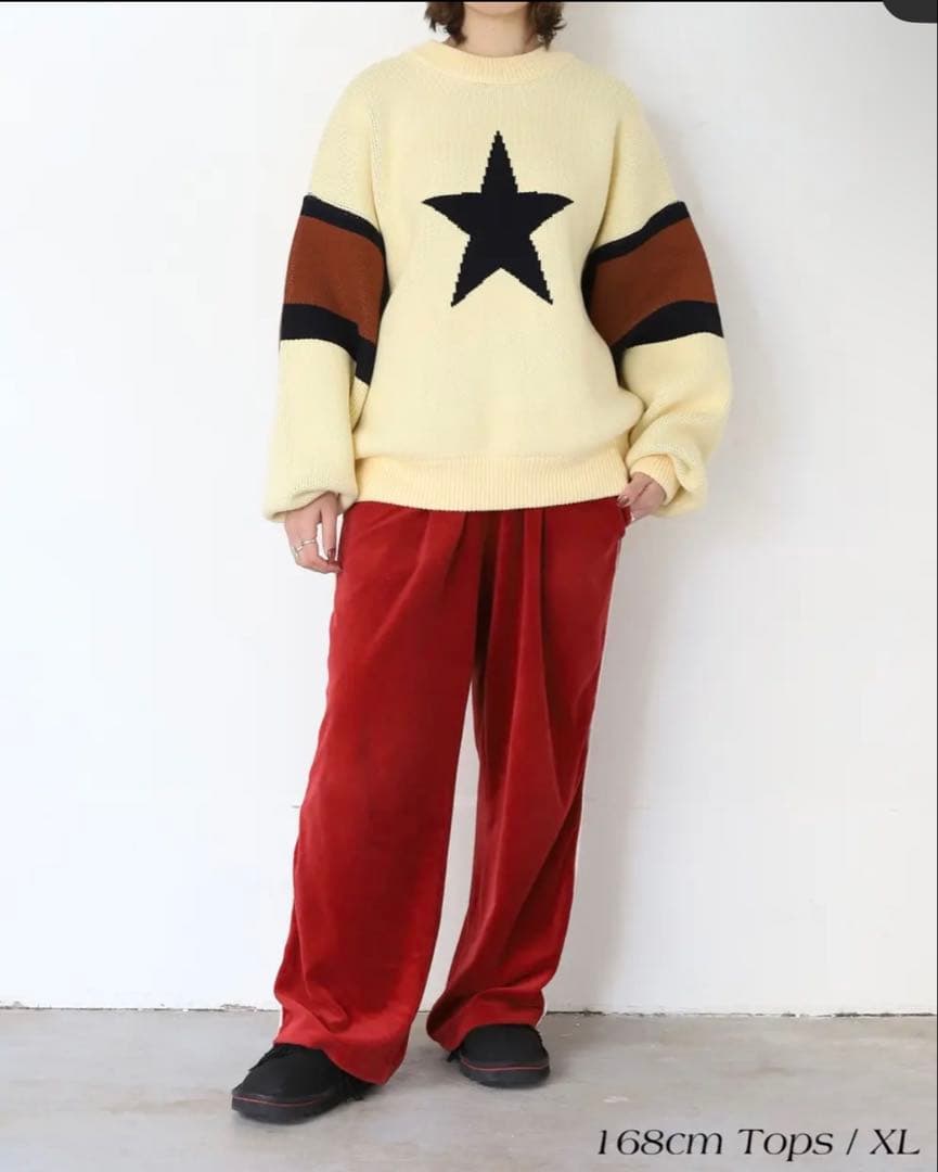 スターウォームセーターXL アンバーグリーム