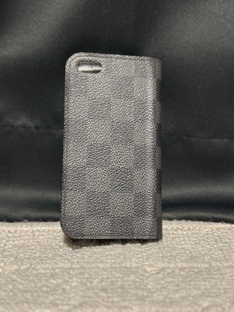 Louis Vuitton ブラック レザー 手帳型ケース