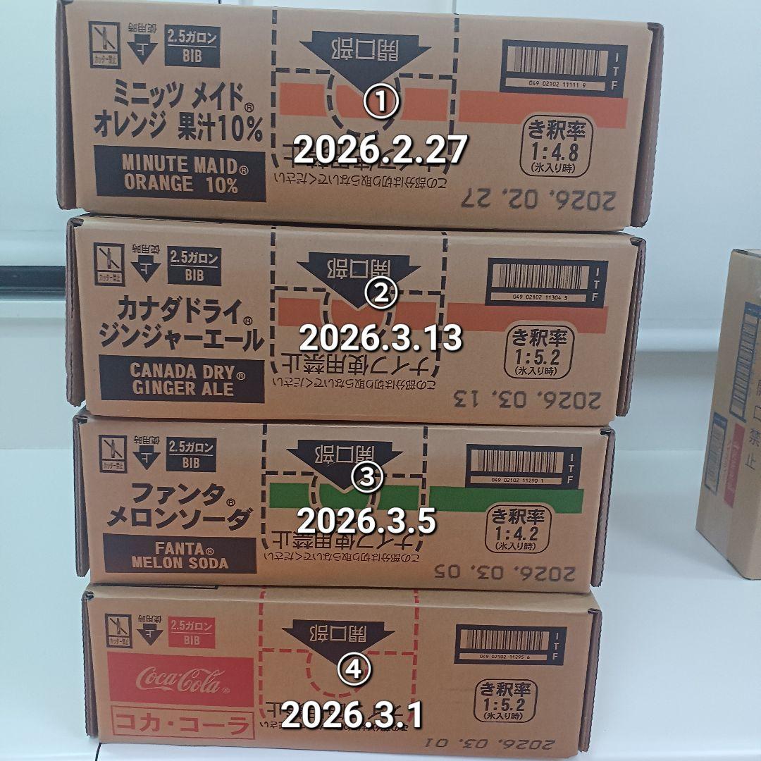 ③ファンタメロンソーダ【業務用 ドリンクサーバー用原液シロップ】