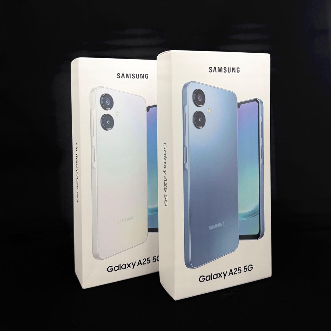 新品未開封】2台】Galaxy A25 5G】ライトプルー】ブルー】SIMフリー
